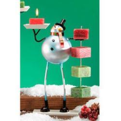 Snowman Candle on Rope Holder