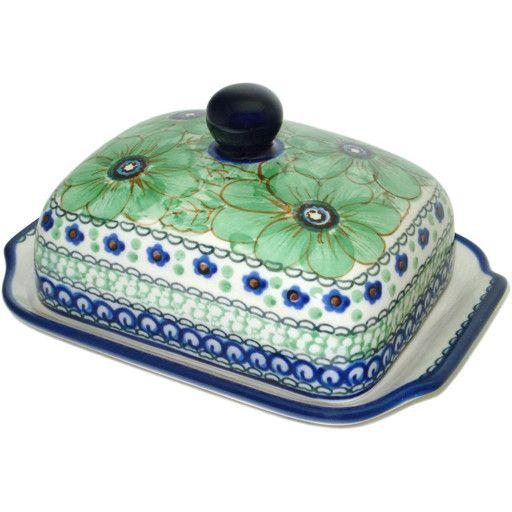 Domed Butter Dish Cosmos Green Signature 4