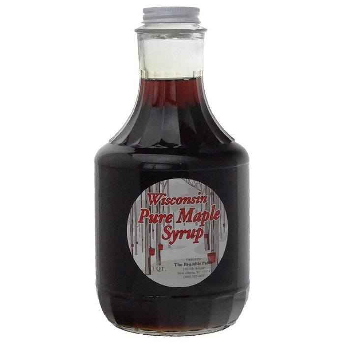 Maple Syrup, Dark Amber, Glass, 32 oz Quart