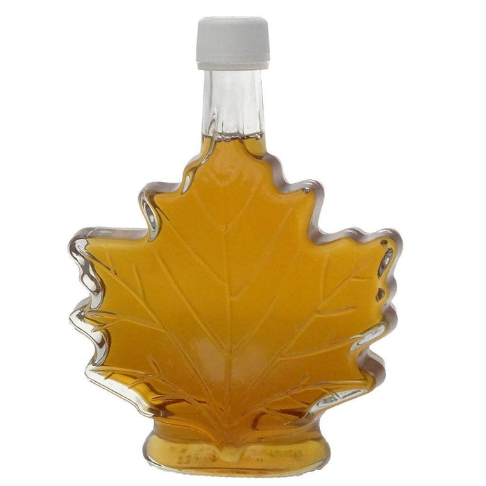 Maple Syrup, Glass Leaf, Large 8.45 oz.
