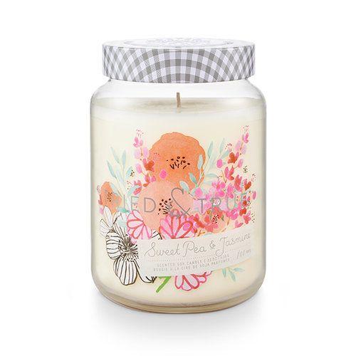 XLG Candle Jar, Sweet Pea & Jasmine