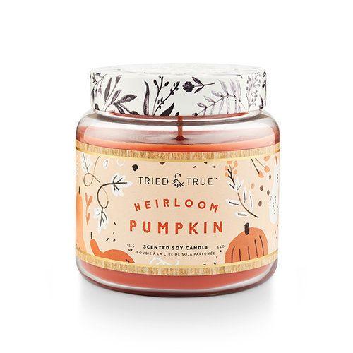 Lg Candle Jar, Heirloom Pumpkin