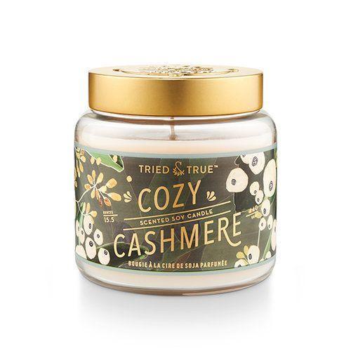Lg Candle Jar, Cozy Cashmere